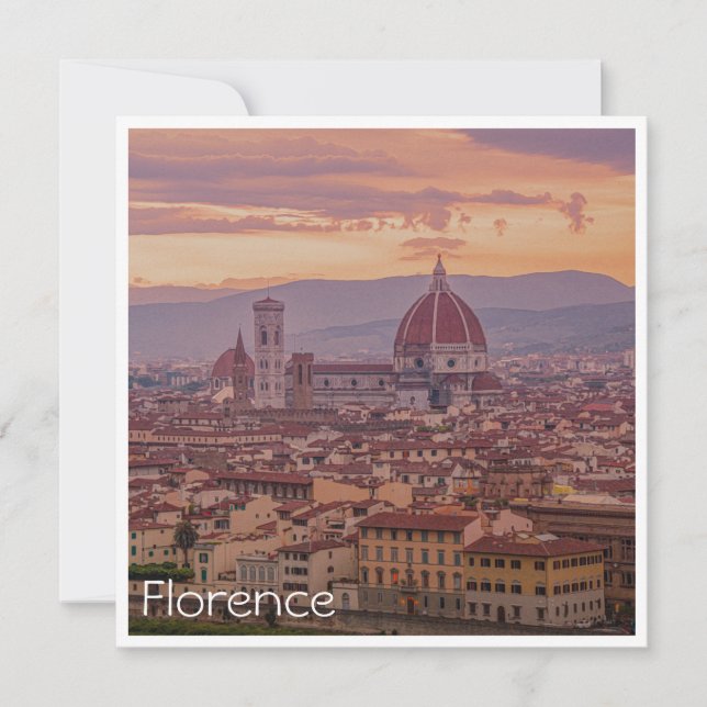 Sunset over Florence, Italy (Front)
