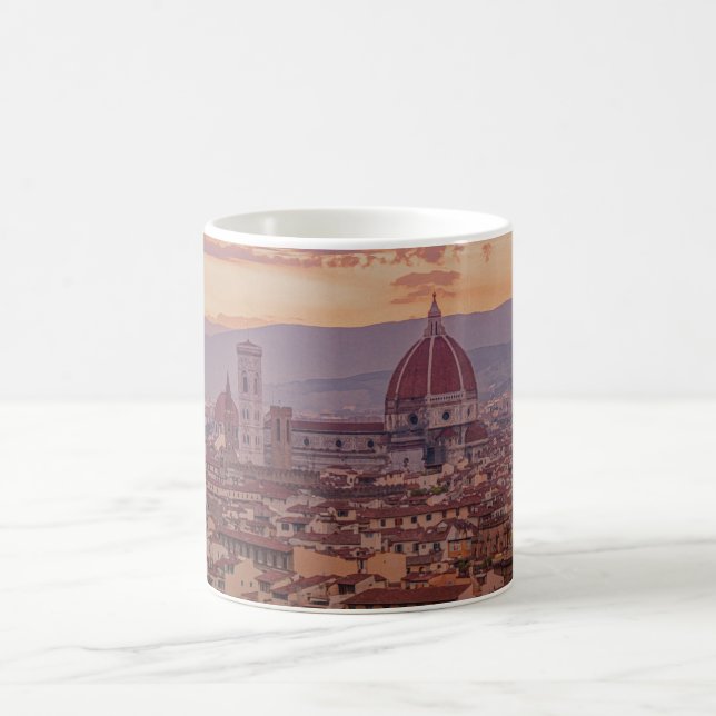 Sunset over Florence, Italy Coffee Mug (Center)