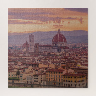 Sunset over Florence, Italy Jigsaw Puzzle