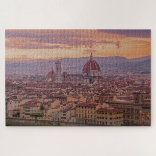 Sunset over Florence, Italy Jigsaw Puzzle