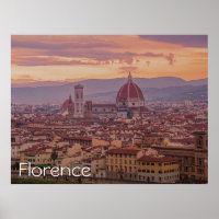 Sunset over Florence, Italy