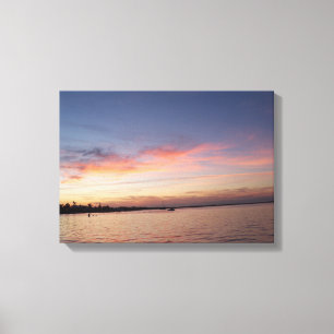 Sunset over Florida Bay, Key Largo FL Canvas Print
