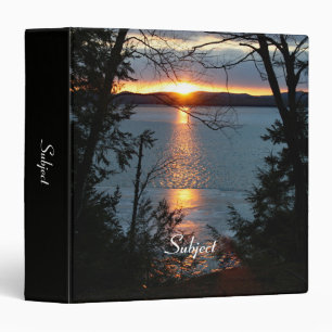 Sunset Over Forest Lake Binder