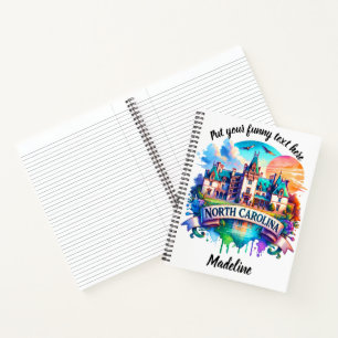 Sunset over historic NC mansion Notebook