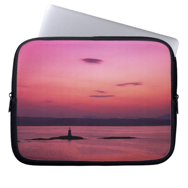 Sunset over Isle of Skye, from Mallaig, Laptop Sleeve (Front)