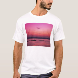 Sunset over Isle of Skye, from Mallaig, T-Shirt