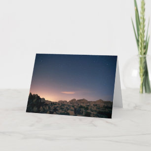 Sunset Over Joshua Tree National Park Card