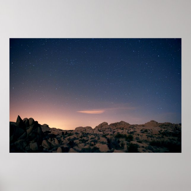 Sunset Over Joshua Tree National Park Poster (Front)