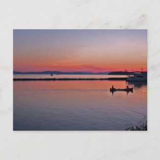 Sunset over Lake Champlain Postcard