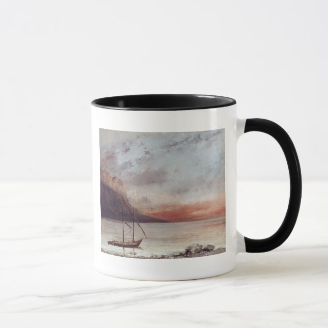 Sunset over Lake Leman, 1874 Mug (Right)
