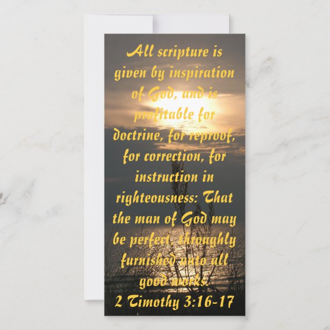 Sunset over Lake Michigan Print or Bible Bookmark (Front)