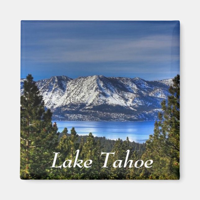 Sunset Over  Lake Tahoe California  Magnet (Front)