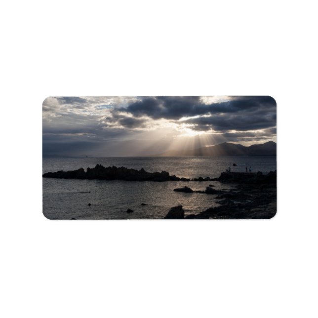 Sunset over Lanzarote Label (Front)