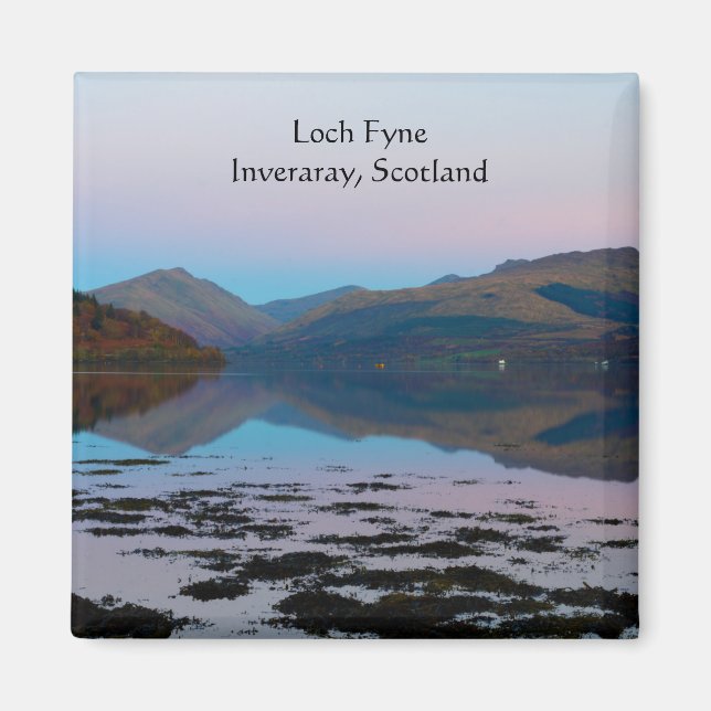 Sunset over Loch Fyne, Scotland Magnet (Front)