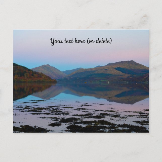 Sunset over Loch Fyne, Scotland Postcard (Front)