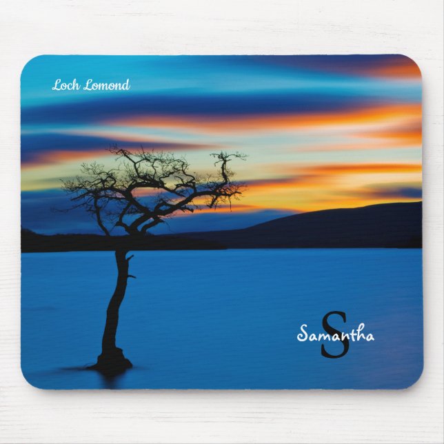 Sunset over Loch Lomond, Scotland Mouse Pad (Front)