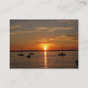 Sunset Over Lummi Island Business Card