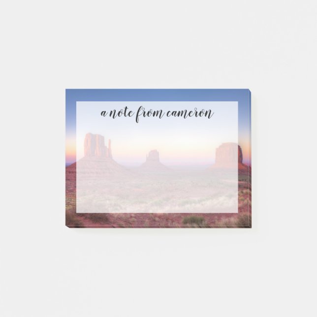Sunset Over Monument Valley Arizona Post-it Notes (Front)