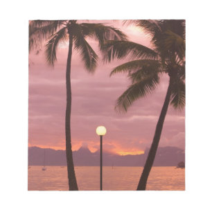 Sunset over Moorea from Sofitel Maeva Beach Notepad