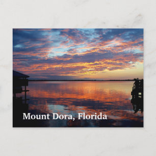 Sunset over Mount Dora Florida post card photo art