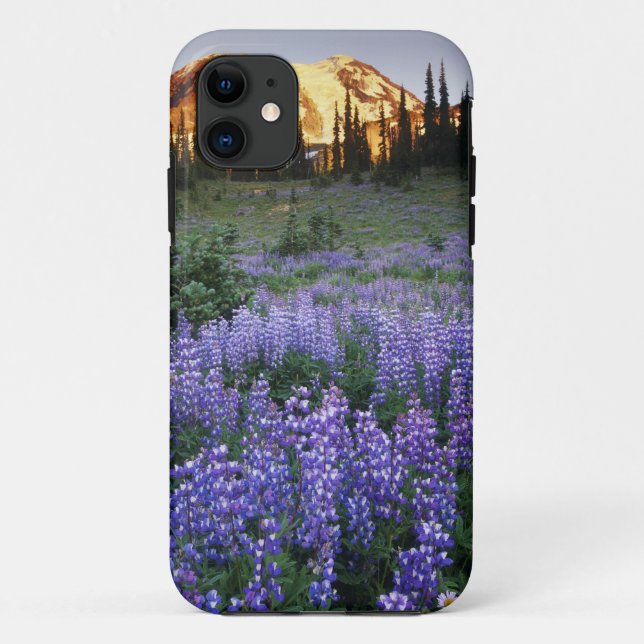 Sunset over Mt. Adams and a sub-alpine meadow Case-Mate iPhone Case (Back)