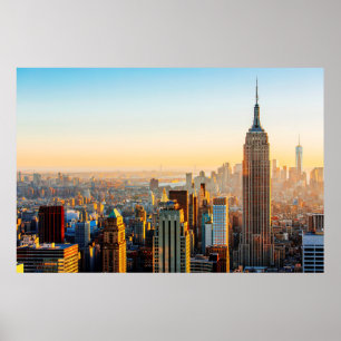 Sunset Over New York Poster