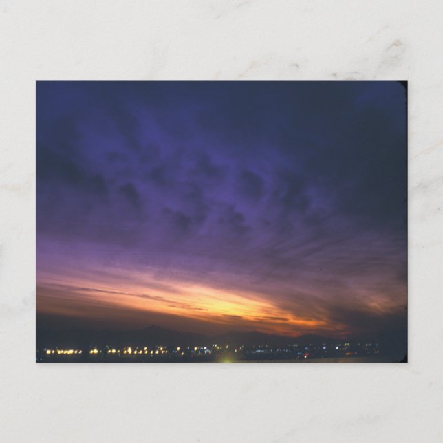 Sunset over Phoenix Postcard (Front)