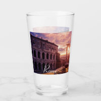Sunset over Rome Colosseum in Rome