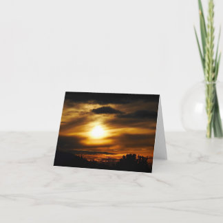 Sunset Over Santa Fe Thank You Card