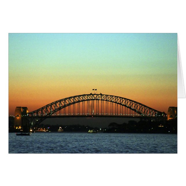 Sunset over Sydney Harbour Bridge, Australia (Front Horizontal)