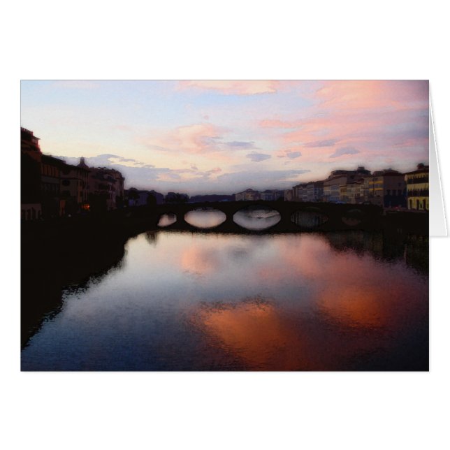 Sunset Over the Arno River (Front Horizontal)