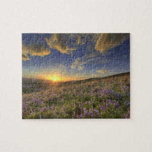 Sunset over the Bitterroot Mountains and vast Jigsaw Puzzle