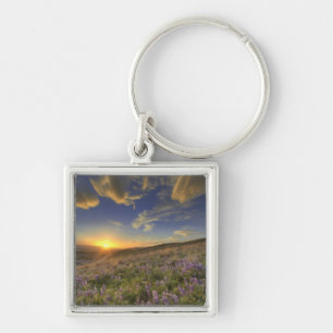 Sunset over the Bitterroot Mountains and vast Keychain