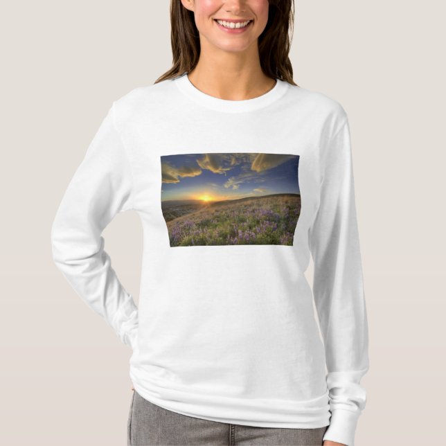 Sunset over the Bitterroot Mountains and vast T-Shirt (Front)