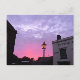 Sunset Over the Black Country Museum Postcard