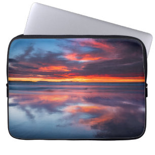 Sunset over the Channel Islands, CA Laptop Sleeve