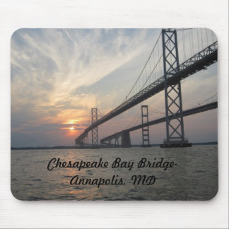 Sunset over the Chesapeake Bay Bridge Mouse Pad