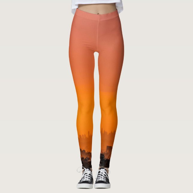 Sunset over the city leggings (Front)