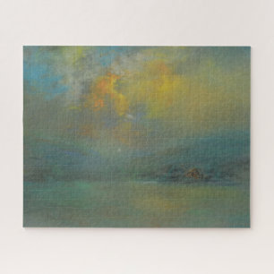 Sunset Over the Hills (by Glenn Cooper Henshaw) Jigsaw Puzzle