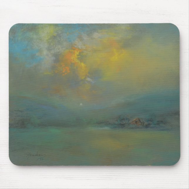 Sunset Over the Hills (by Glenn Cooper Henshaw) Mouse Pad (Front)