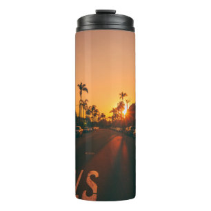 Sunset over the horizon thermal tumbler