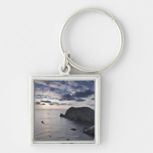 Sunset Over The Irish Coastline Keychain