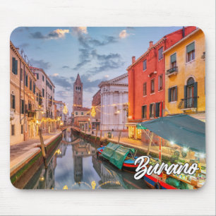 Sunset Over The Island Of Burano, Italy Mouse Pad