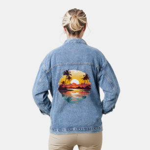 Sunset Over the Lagoon Denim Jacket