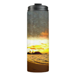 Sunset Over the Maldives Thermal Tumbler