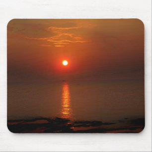 Sunset over the Ocean Mouse Pad