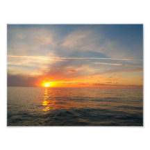 Sunset over the ocean