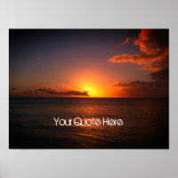 Sunset Over The Ocean