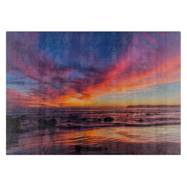Sunset over the Pacific from Coronado 2 Cutting Board (Front)