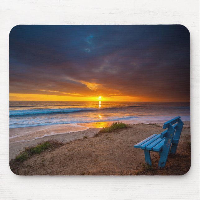 Sunset over the Pacific Ocean Mouse Pad (Front)